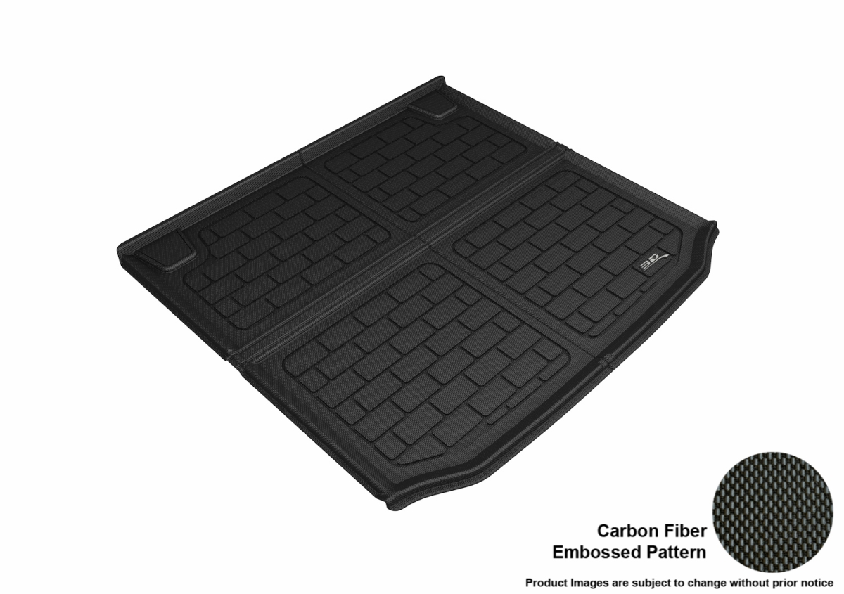 Kagu Floor Mat for 2018 X3 BMW Cargo Liner Cross Fold with Tie Down Rails, Black