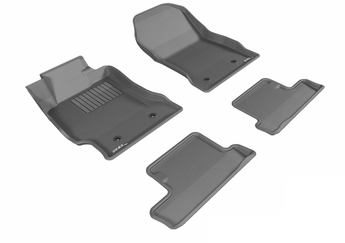 L1TY11601509 Kagu First & Second Row Floor Mats for 2017-2019 Toyota 86 - Black