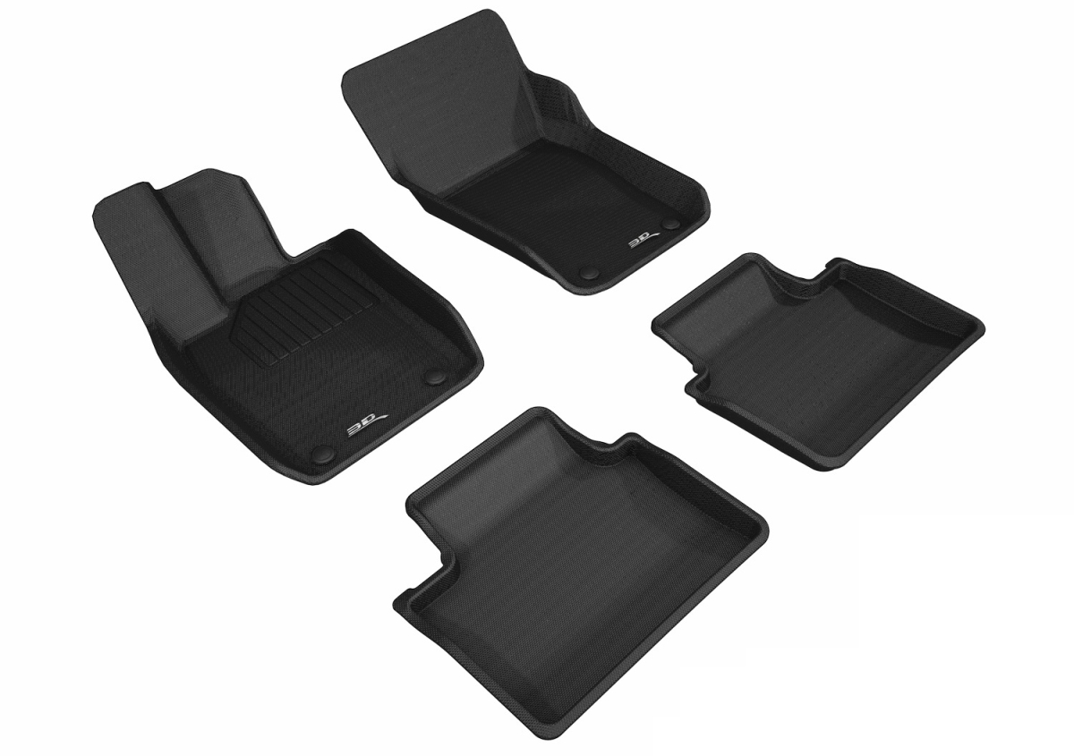 Kagu First & Second Row Floor Mats for 2017-2018 Porsche Panamera - Black
