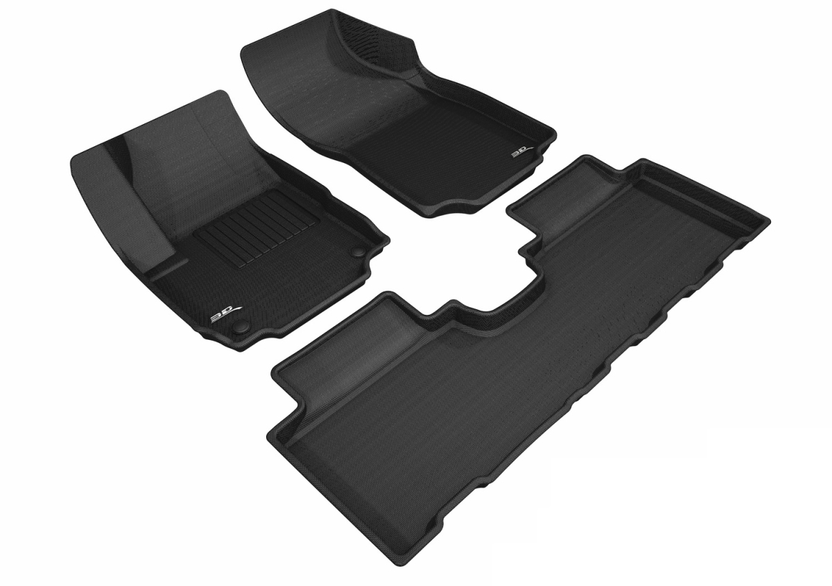 Kagu First & Second Row Floor Mats for 2018 GMC Terrain - Black