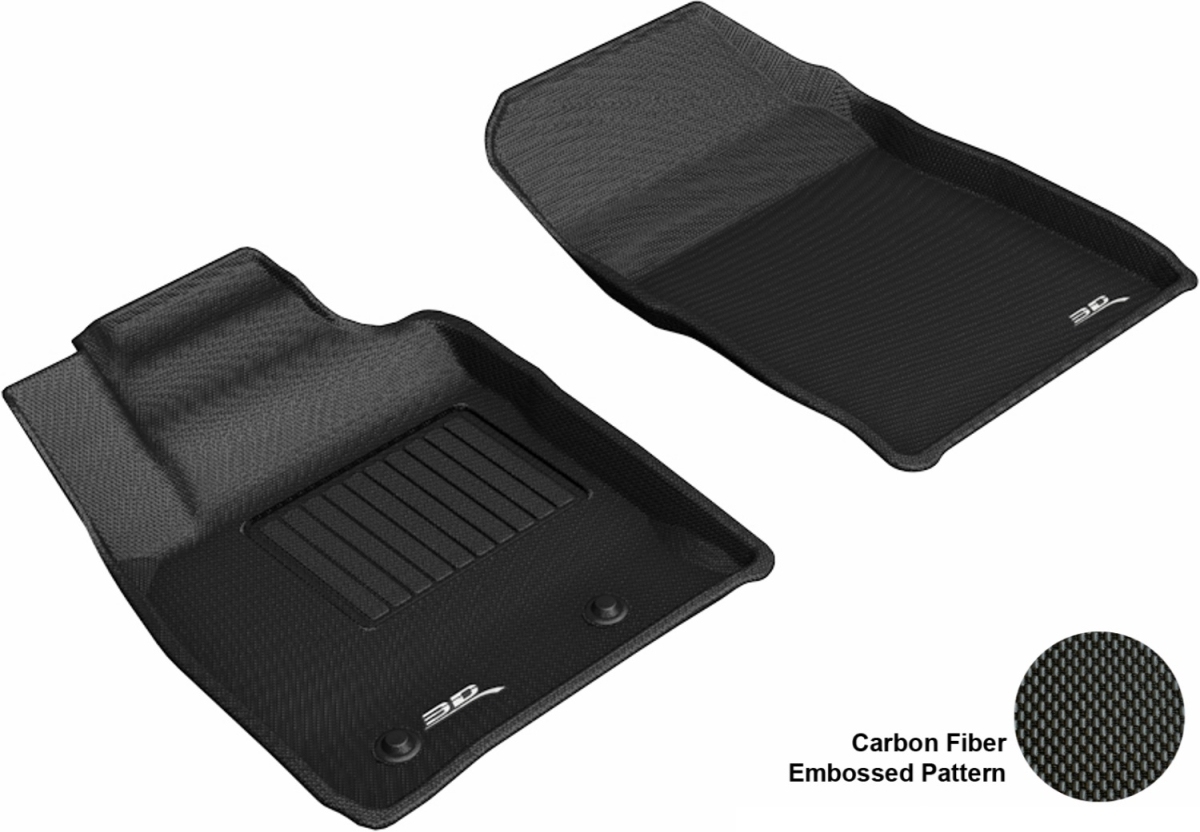 Kagu First Row Floor Mats for 2018-2019 Ford Ecosport - Black