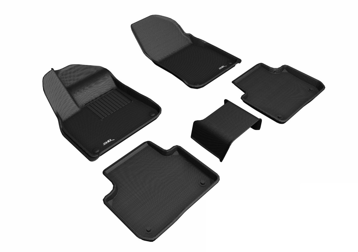 Kagu First & Second Row Floor Mats for 2019 Porsche Cayenne - Black