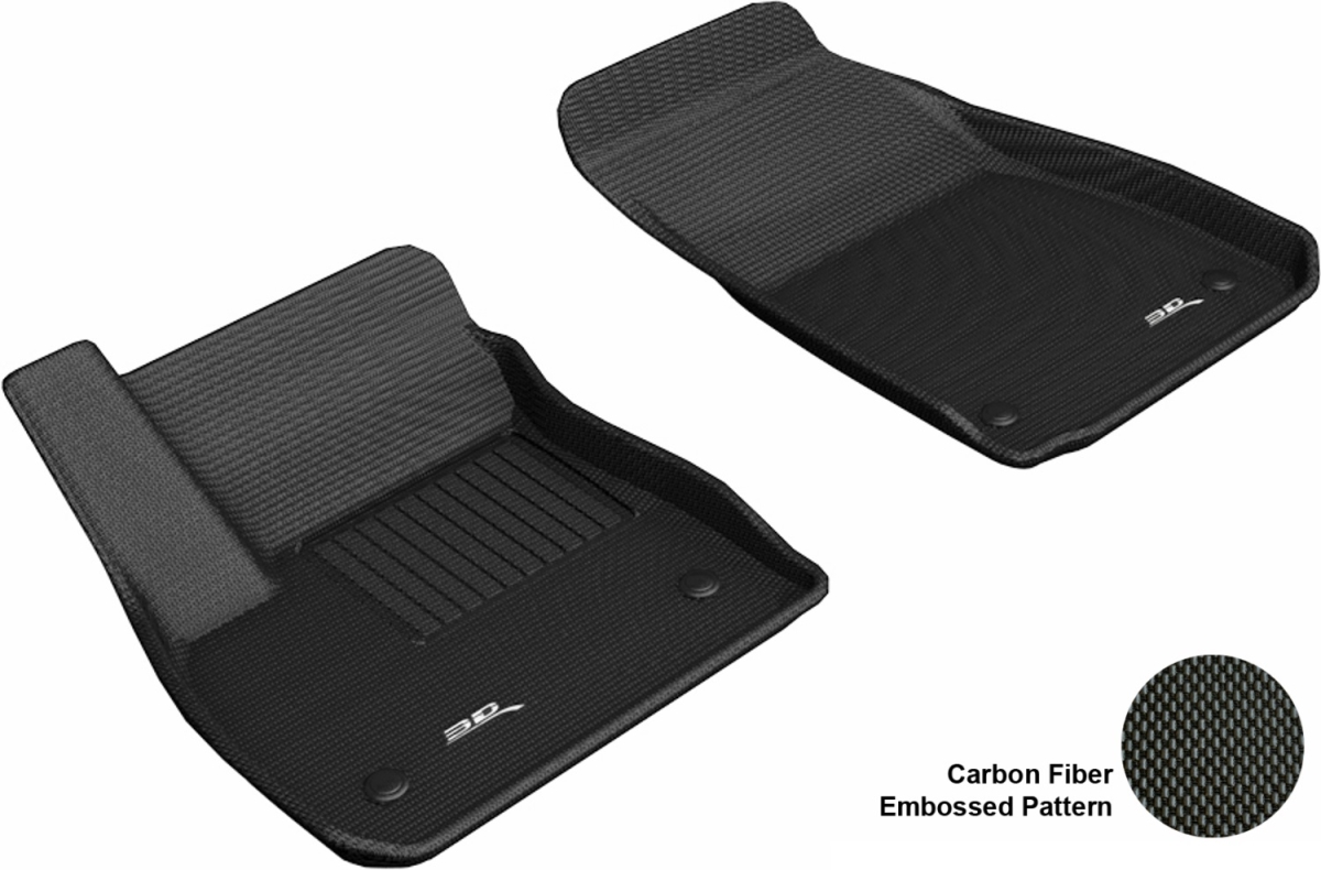 Picture of 3D MAXpider L1BC03911509 Kagu First Row Floor Mats for 2018 Buick Regal - Black
