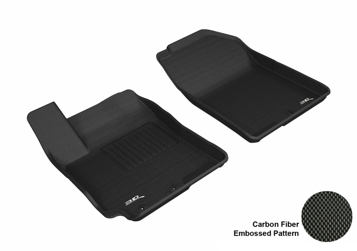 Picture of 3D MAXpider L1HY08611509 Kagu 1st Row Black Floor Liners for 2018-2019 Hyundai Accent