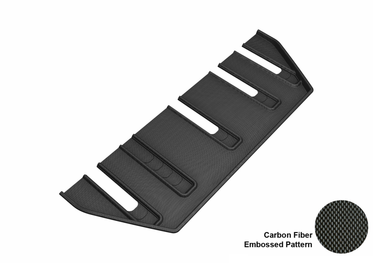 L1TL00531509 Kagu 3rd Row Black Floor Liner for 2017-2019 Tesla Model X