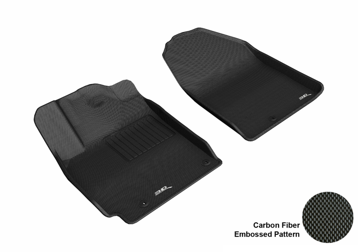 Picture of 3D MAXpider L1HY08911509 Kagu 1st Row Black Floor Liners for 2019 Hyundai Veloster