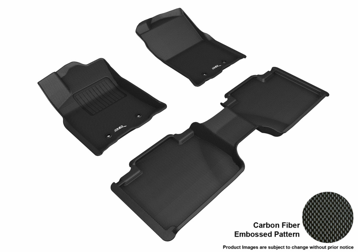 L1TY24901509 Toyota Tacoma Access Cab F1 Floor Liner with Seats for 2018 to 2019 Kagu R1 & R2 - Black