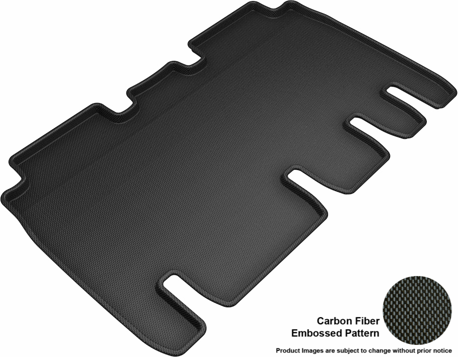 Tesla Model X 5 to Seats F3 Floor Liner for 2016 to 2019 Kagu R2 - Black