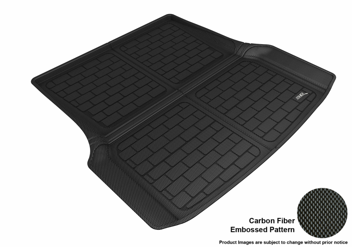 Tesla Model S F2 Floor Liner for 2012-2019 Kagu Rear Cross Fold Cargo - Black