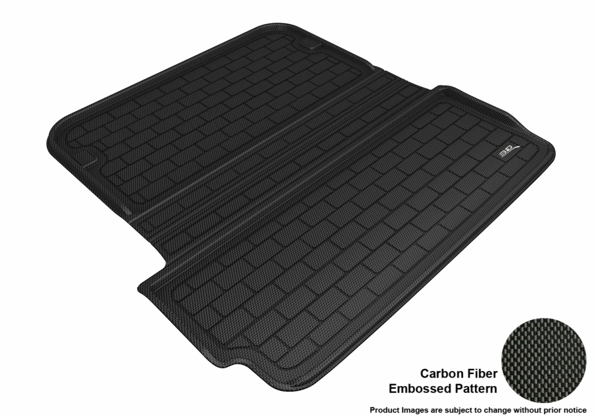 Tesla Model X C10 Floor Liner for 2016-2017 Behind 2nd Row Kagu Stowable Cargo - Black