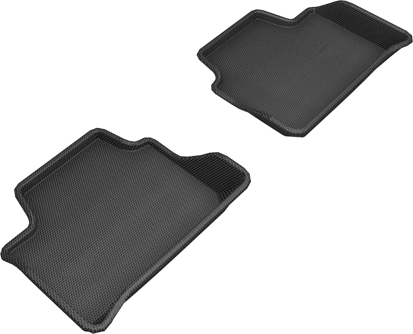 L1BM10321509 Floor Mats for 2019-2020 BMW 3 Series G20 Kagu, Black - R2