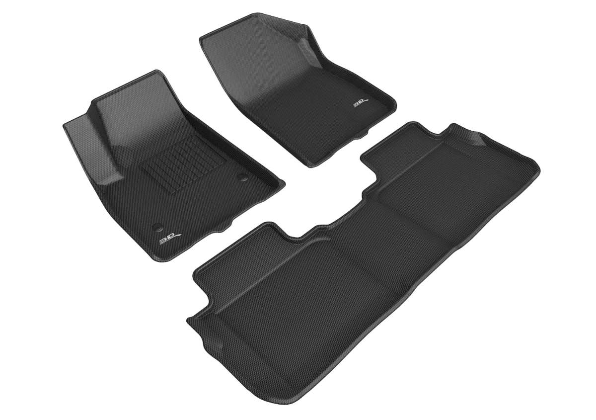 Kagu Row1 Row2 Floor Mats for 2019-2020 Chverolet Blazer, Black