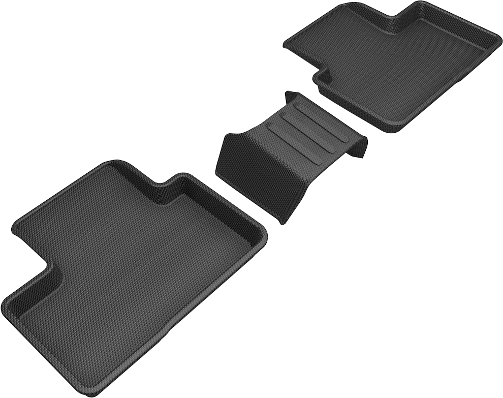 Picture of 3D MAXpider L1VV03021509 Kagu Second Row Center Hump Area Floor Liner Set for 2019-2020 Volvo XC40 - Black&#44; 2 Piece
