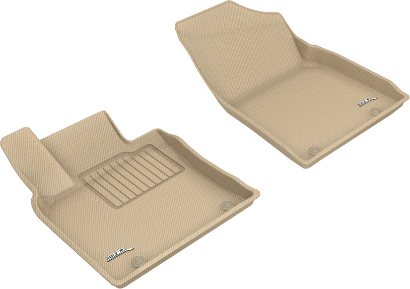 Picture of 3D MAXpider L1LX06311502 Kagu First Row Floor Liners for 2019-2020 Lexus ES - Tan