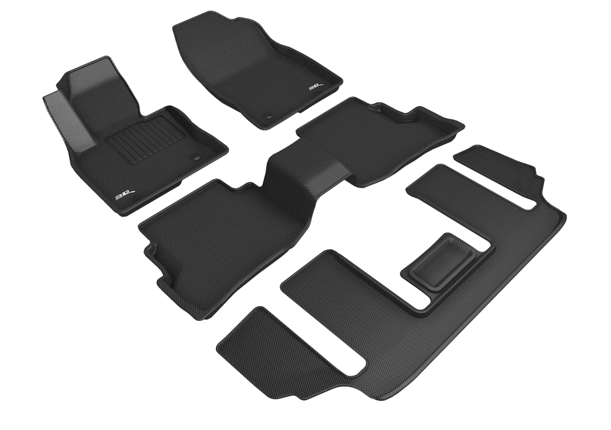 Kagu Black 1st, 2nd & 3rd Row 6-Seats Liner Set for 2020-2020 Mazda Cx-9