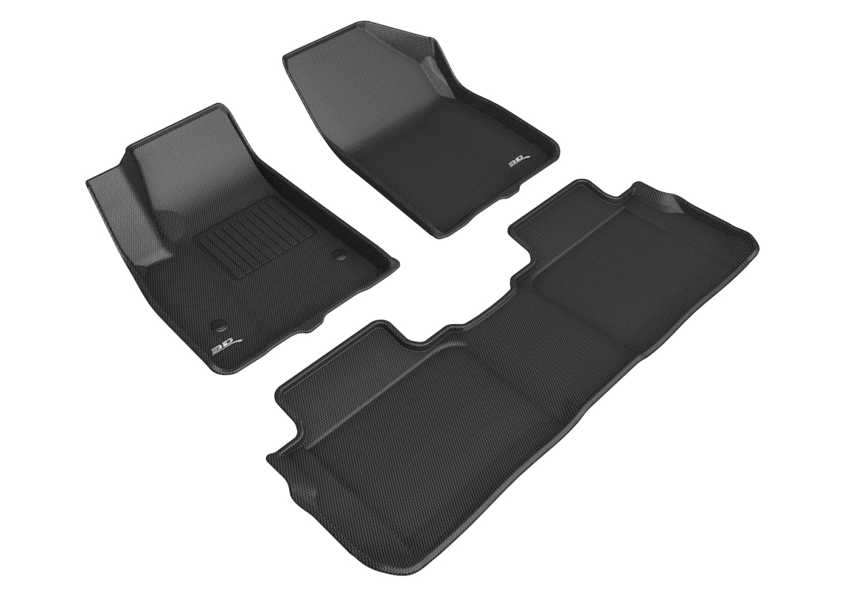 Picture of 3D MAXpider L1GM02701509 Kagu Black 1st & 2nd Row 5-Seats Liner Set for 2017-2021 GMC Acadia