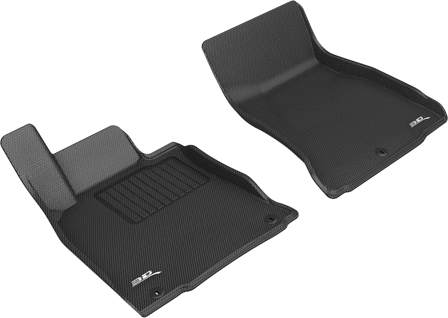 1st Row Front Floor Mat Set for 2019-2021 Genesis G70, Black - Kagu