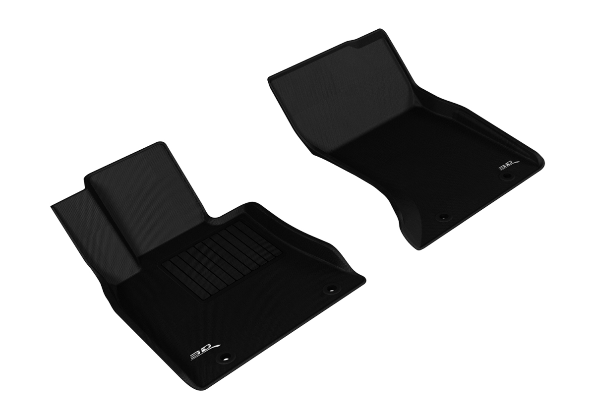 L1HY05011509 1st Row Front Floor Mat Set for 2017-2020 Genesis G80 Awd & 2015-2016 Hyundai Genesis Awd Sedan, Black - Kagu
