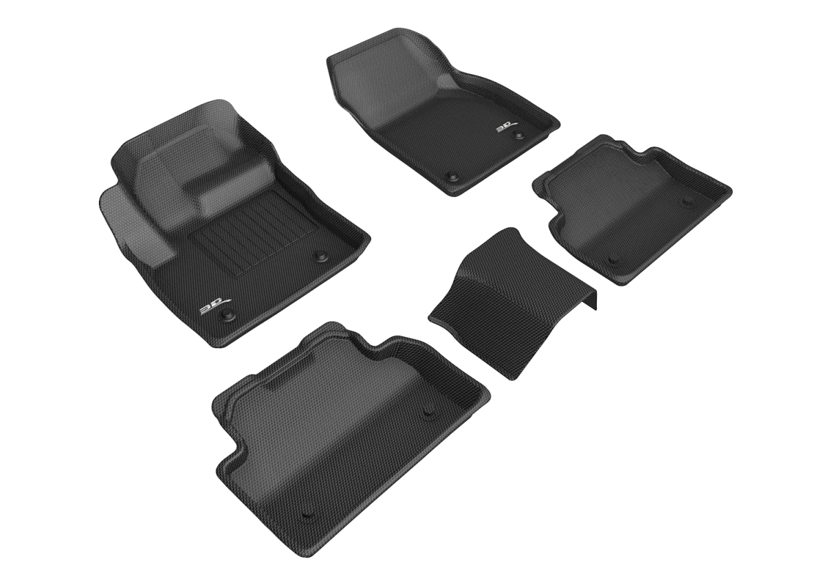 R1 & R2 Floor Mat for 2018-2020 Jaguar E-Pace Kagu, Black