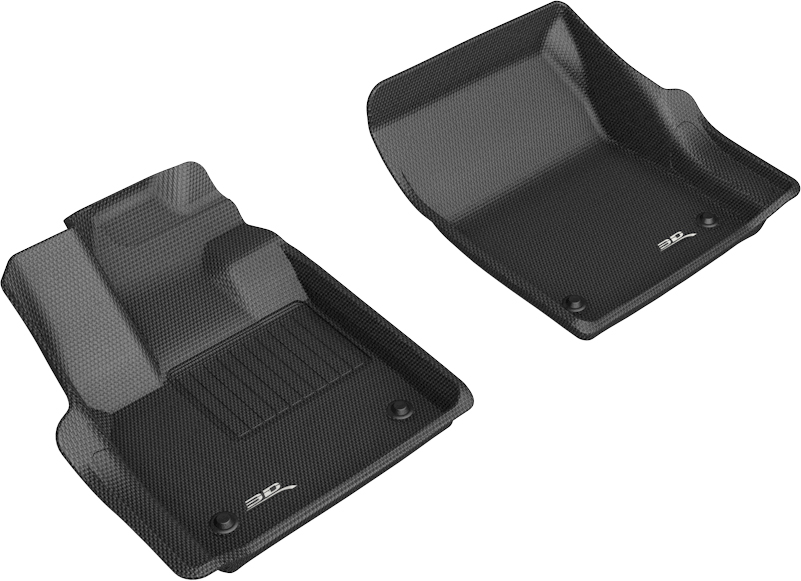 1st Row Floor Mat Set - Black - Kagu - All-Weather Protection
