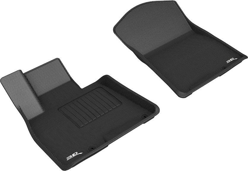 1st Row Floor Mat Set for 2021-2021 Genesis Gv80, Black - Kagu