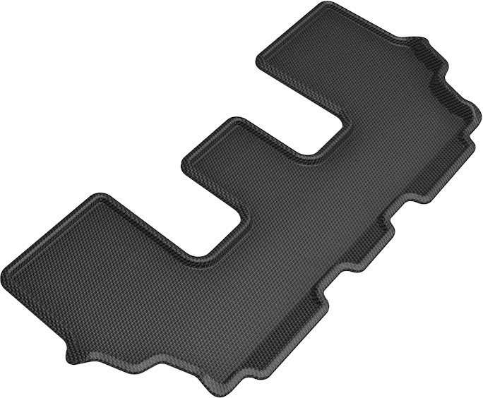 3rd Row Floor Mat Set for 2021-2021 Genesis Gv80, Black - Kagu