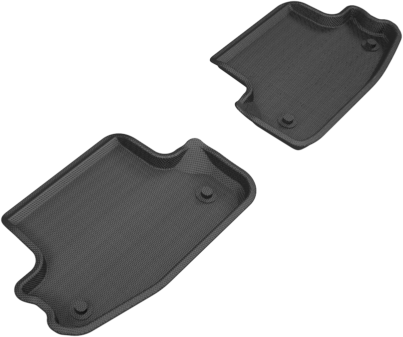 Picture of 3D MAXpider L1AD04921509 2nd Row Floor Mat Set for 2018-2020 Audi A5 Coupe & S5 Coupe&#44; Black - Kagu