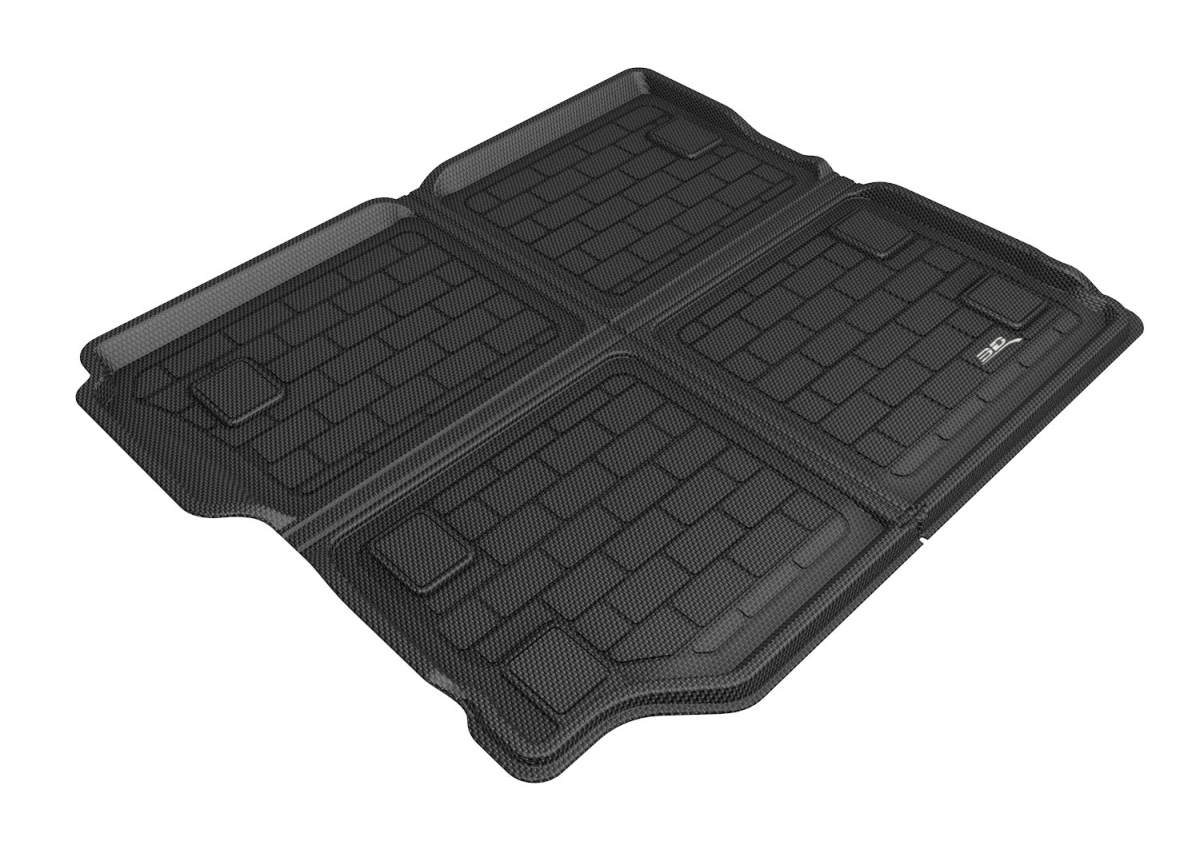 Unlimited Jl Cross Fold Kagu Cargo Liner with Subwoofer No Flat Floor for 2018-2021 Jeep Wrangler, Black