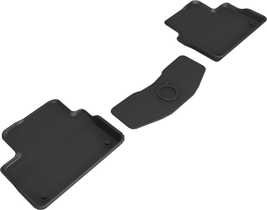 Kagu 2nd Row Floor Liners for 2019-2020 Volvo S60, Black