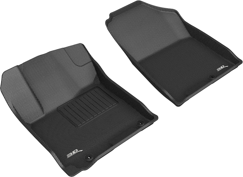 Picture of 3D MAXpider L1HY10211509 Kagu 1st Row Floor Liners for 2020-2021 Hyundai Venue&#44; Black