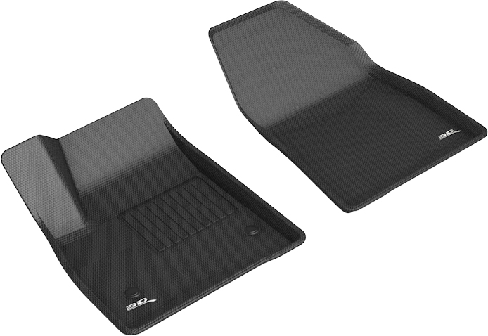 Row 1 Kagu Car Floor Mat for 2020-2021 Cadillac XT6, Black
