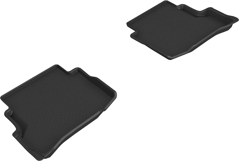 Kagu 2nd Row Floor Liner Set for 2020-2021 Mazda CX-9, Black