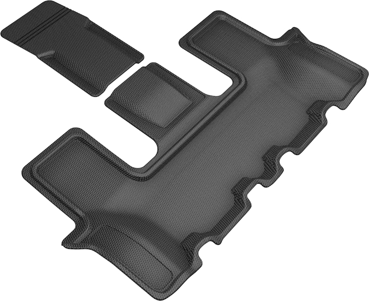 Kagu 6-Seat 3rd Row Floor Liners for 2021-2021 Kia Sorento, Black