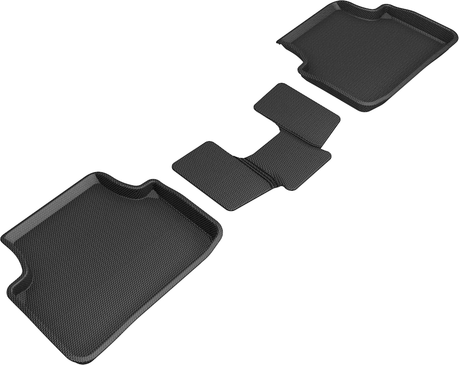 Kagu R2 Floor Liners for 2018-2021 Volkswagen Tiguan, Black