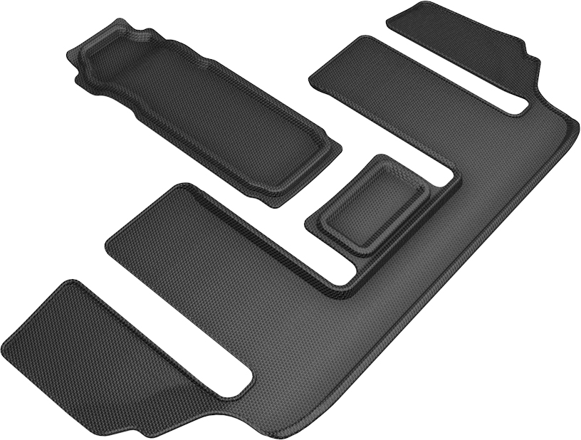 Kagu 3rd Row Floor Liner for 2020-2021 Mazda Cx-9 6-Seat without 2nd Row Console, Black