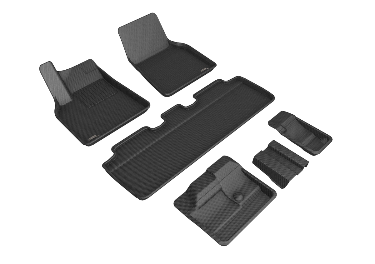R1, R2 & R3 Kagu Floor Mats for 2021-2021Tesla Model-Y - Black