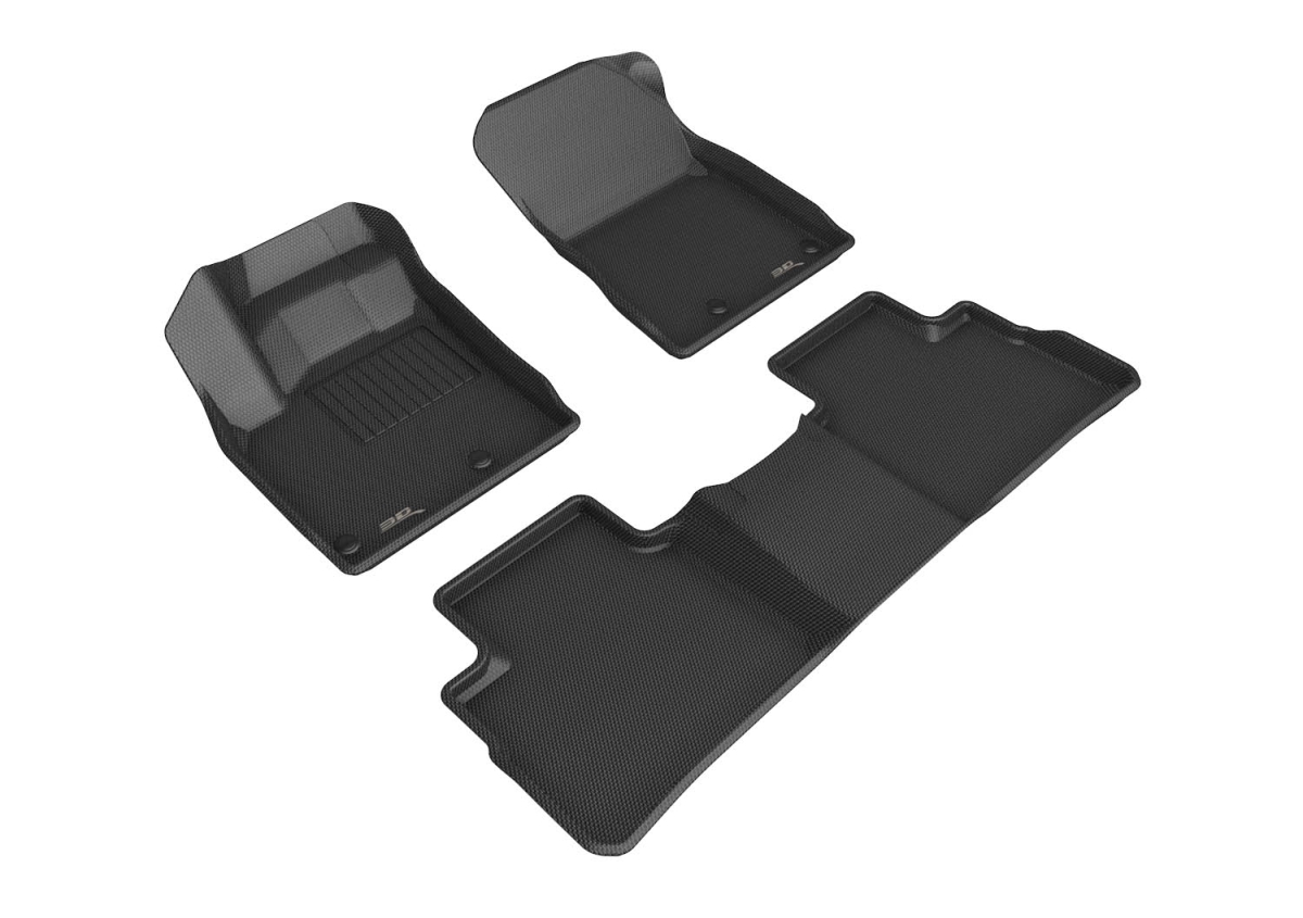 3D Mats USA Floor Made of Rubber Black Molded Liner KAGU Series, Front & Rear, 3-year limited warranty L1NS13601509