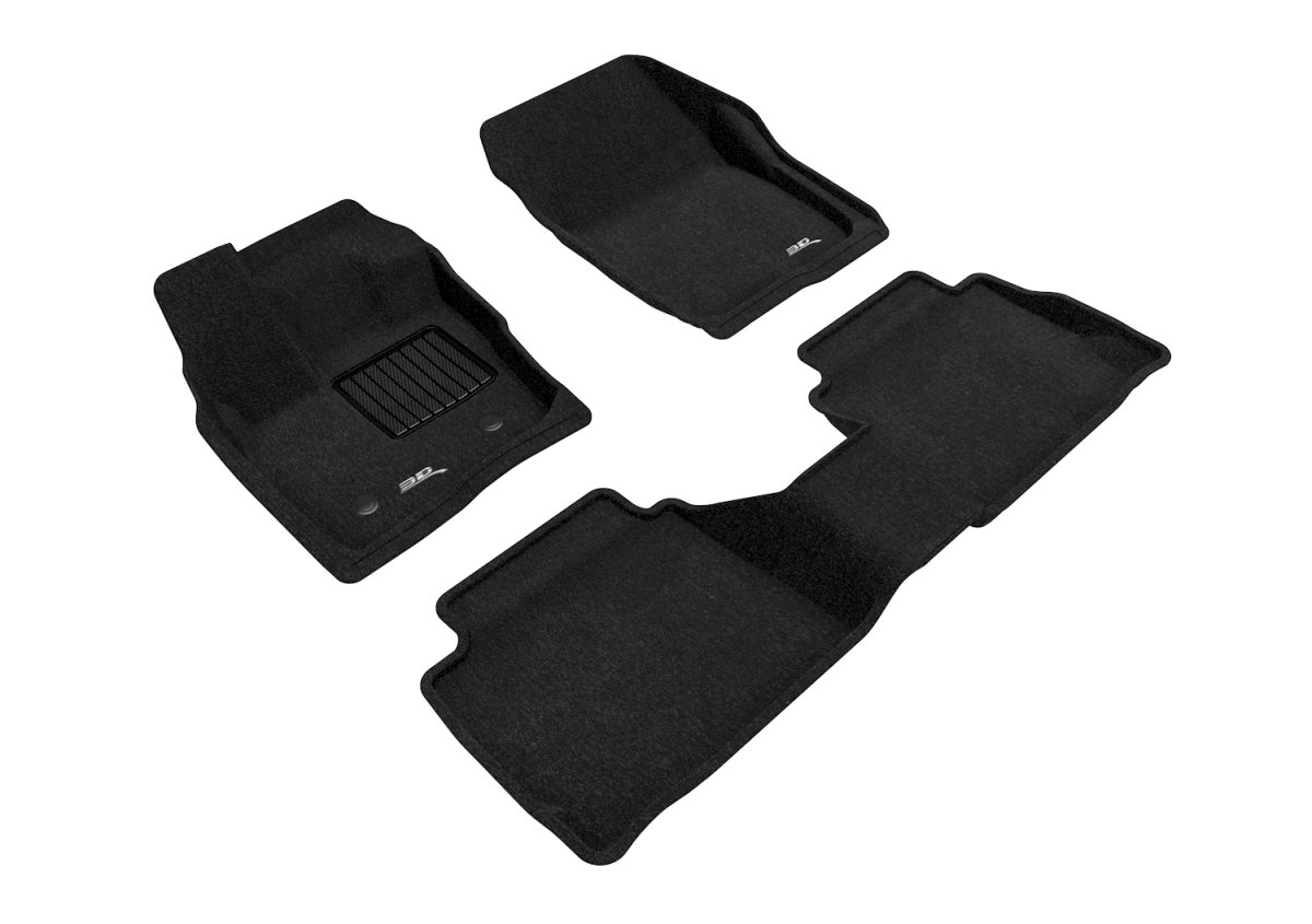 Picture of 3D MAXpider L1FR10904709 Elegant 1st & 2nd Row Black Floor Liner Set for 2017-2020 Ford Fusion&#44; Black