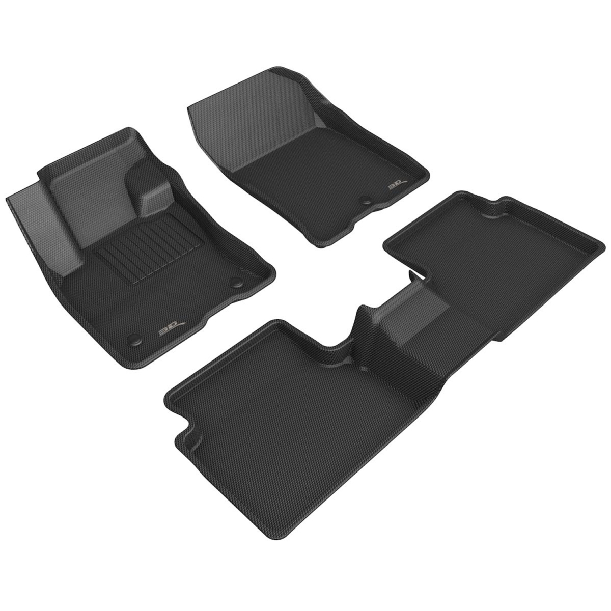 Kagu All Weather Floor Mat Liners for 2021-2022 Ford Bronco, Black