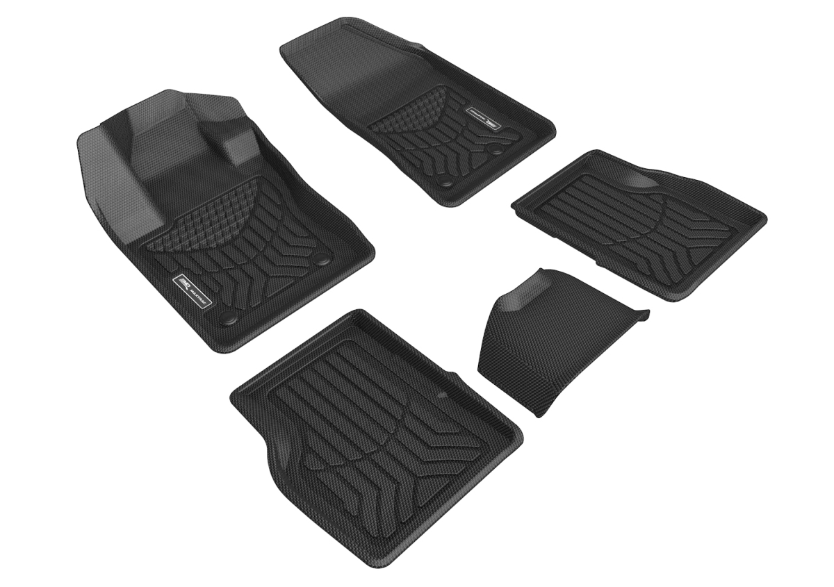 Picture of 3D MAXpider A5JP01601809 Jeep Compass Floor Mat for 2017-2021 Maxtrac R1 & R2&#44; Black