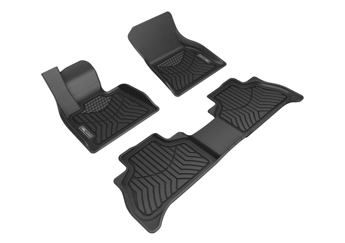 Picture of 3D MAXpider A5BM10201809 BMW X5-G05 5-Passenger Floor Mat for 2019-2021 Maxtrac R1 & R2&#44; Black