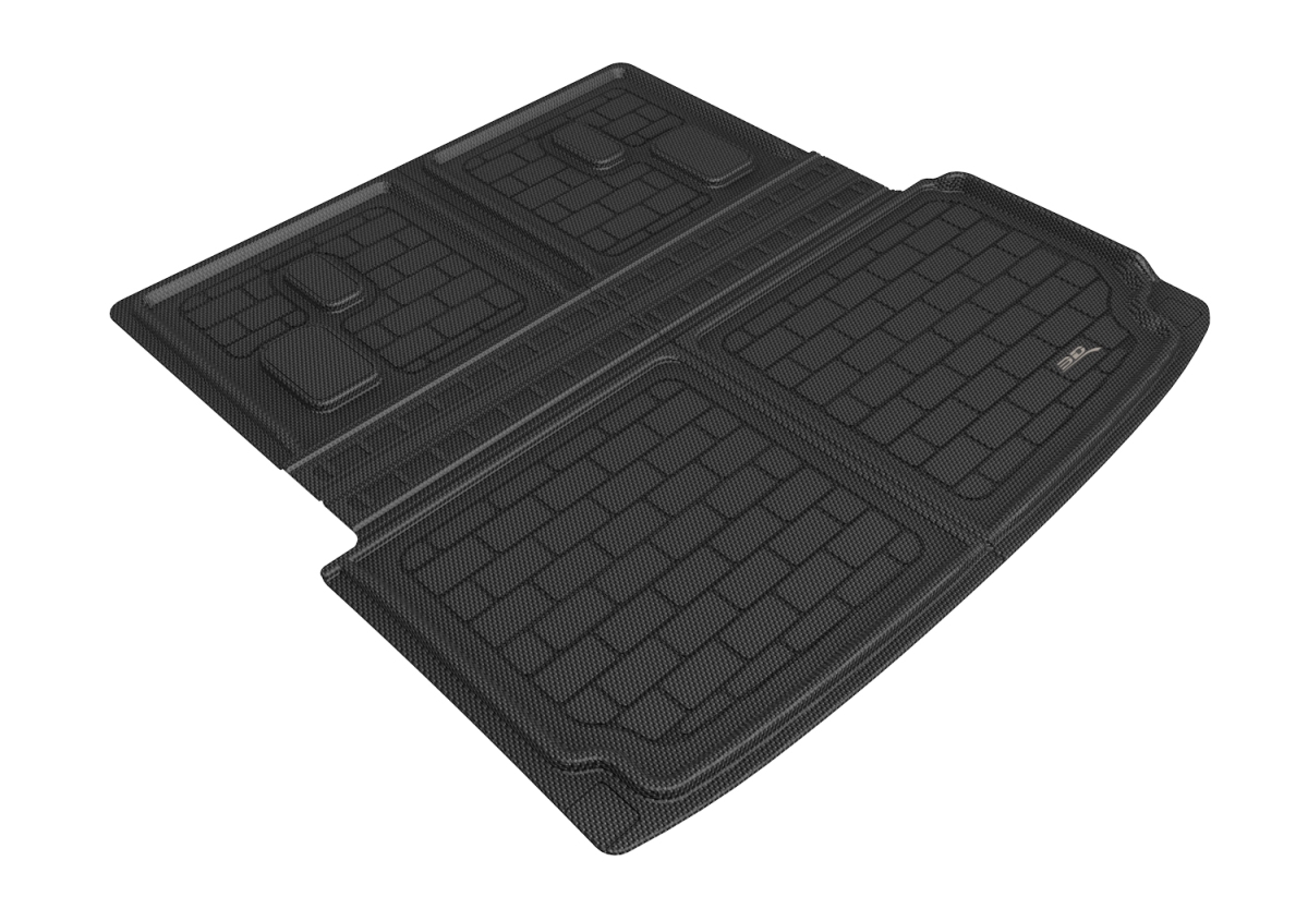 3D Maxpider Kagu Foldable Cargo Liner Floor Mats for 2022 Acura MDX , Black