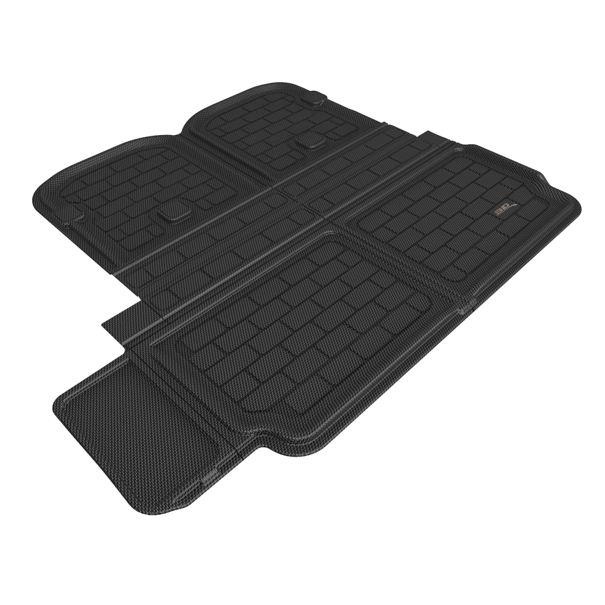 3D Maxpider Tesla Model X 2022 Behind 2Nd Row Cross Fold Kagu Cargo Liner for 2022 Tesla X Base, Black