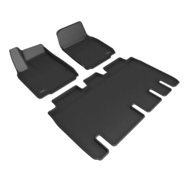 L1TL04601509 Kagu Custom Fit Floor Mat for 2022-2023 Tesla Model X - Full Set, Black