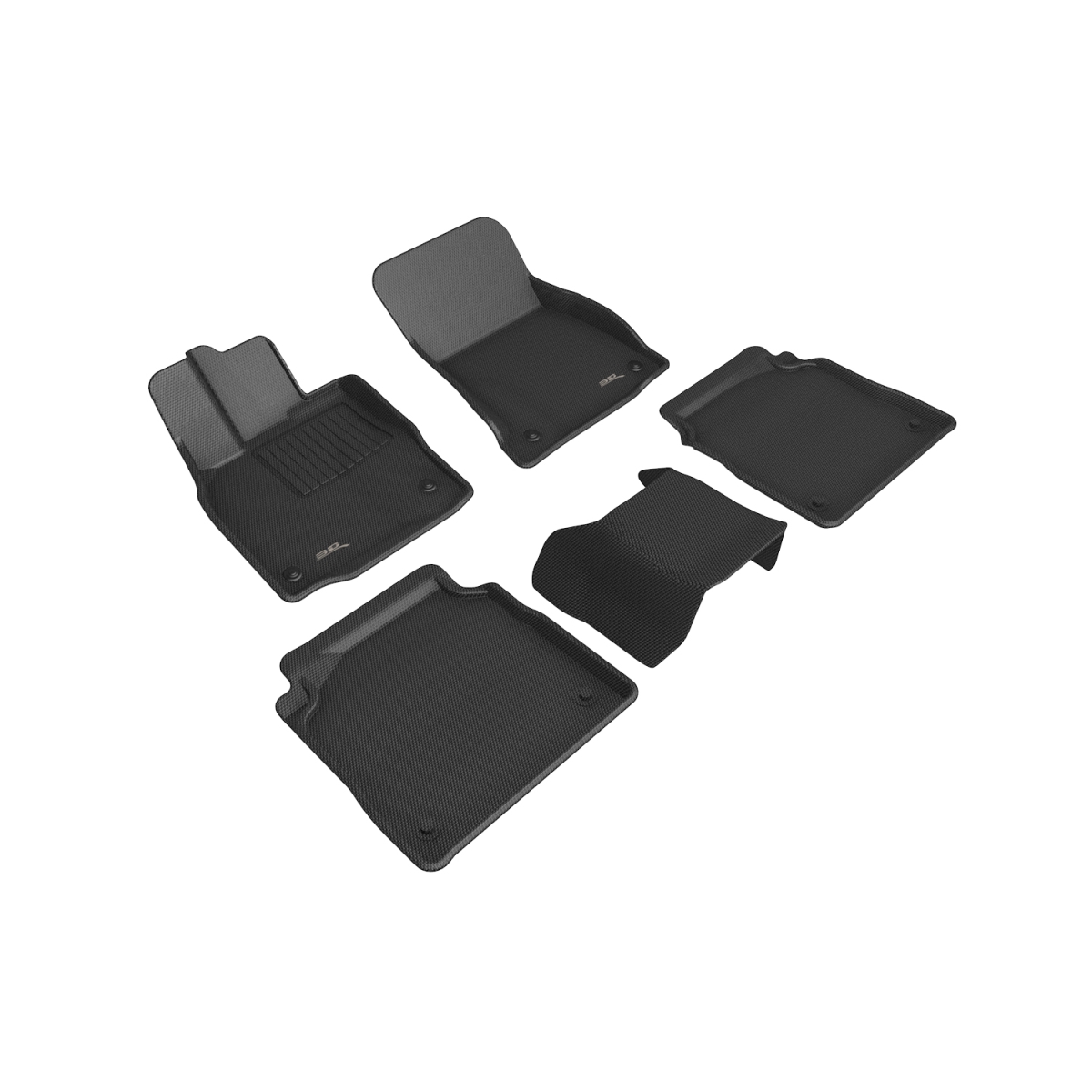 Kagu R1 R2 Floor Mat for 2018-2020 Lexus LS Series, Black