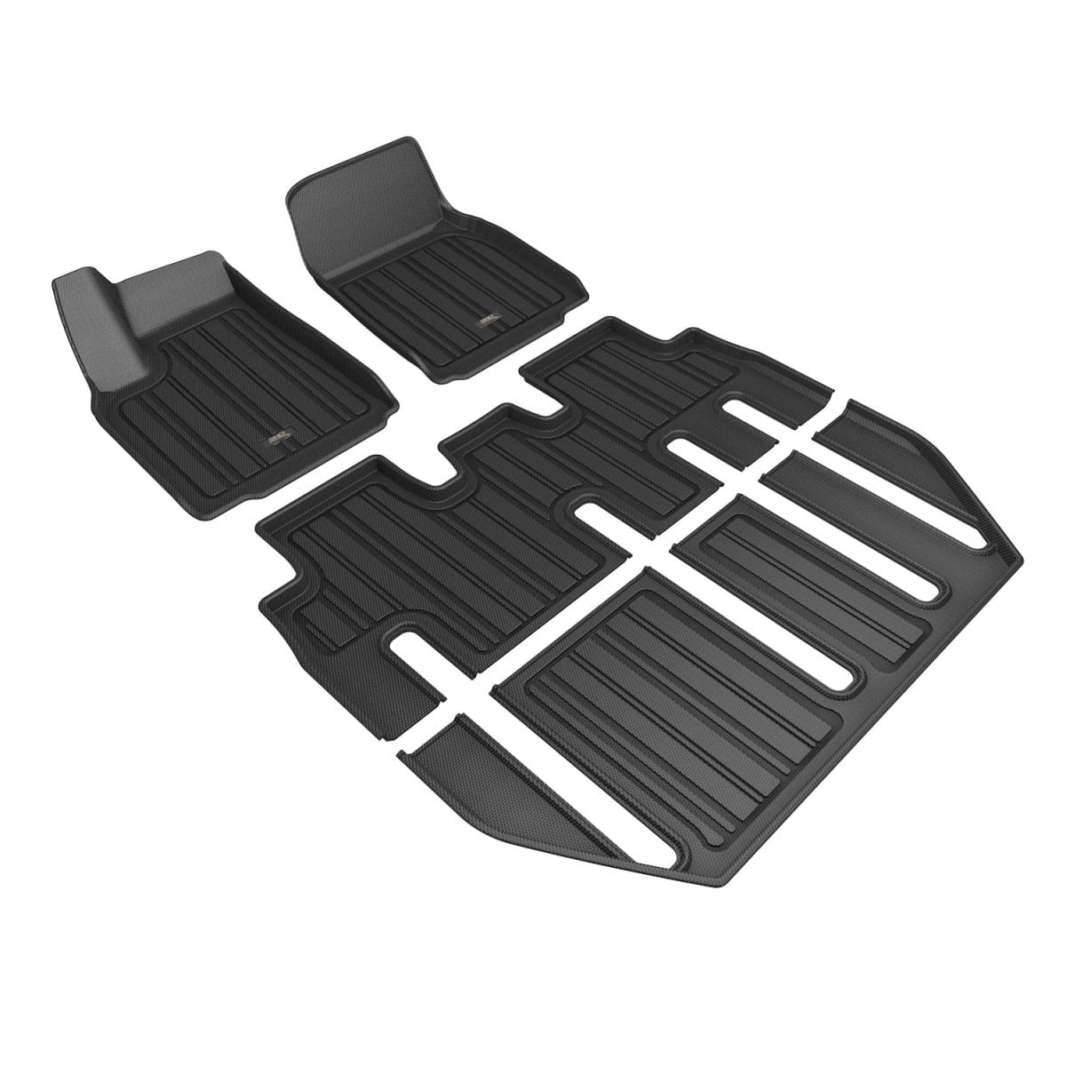 E1TL04801809 Black Custom Fit Elitect Floor Mat for 2022-2023 Tesla Model X - Full Set
