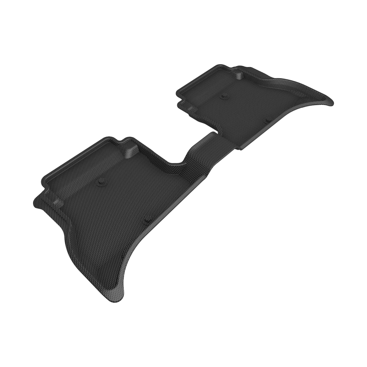 Custom Fit Kagu Floor Mat Compatible for 2021-2023 Jeep Wrangler Unlimited 4x3, Black - Second Row
