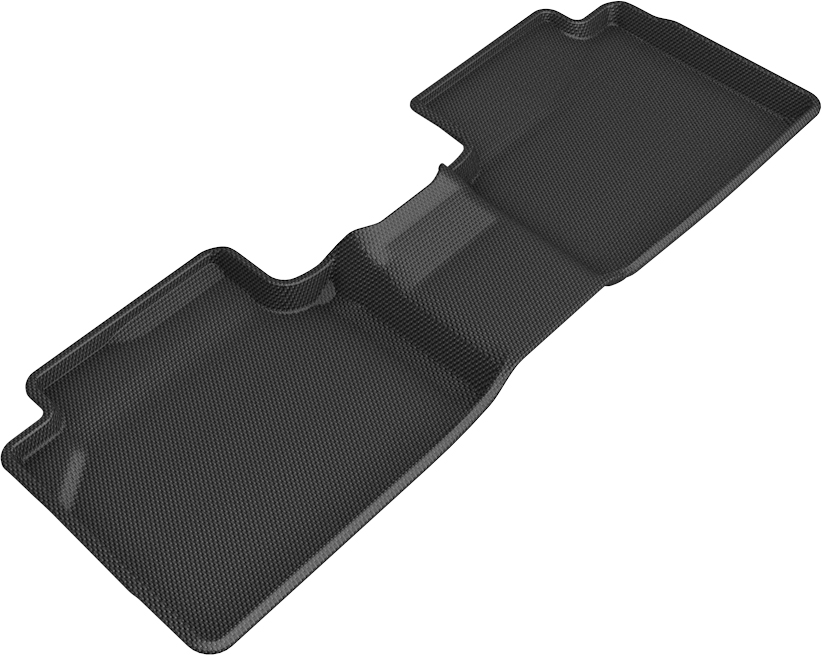 Custom Fit Kagu Floor Mat - Second Row for 2020-2023 Ford Escape, Black