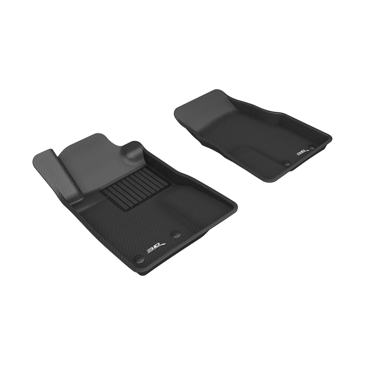 Custom Fit Kagu Floor Mat Fits for 2012-2014 Ford Mustang - Front Row - Black