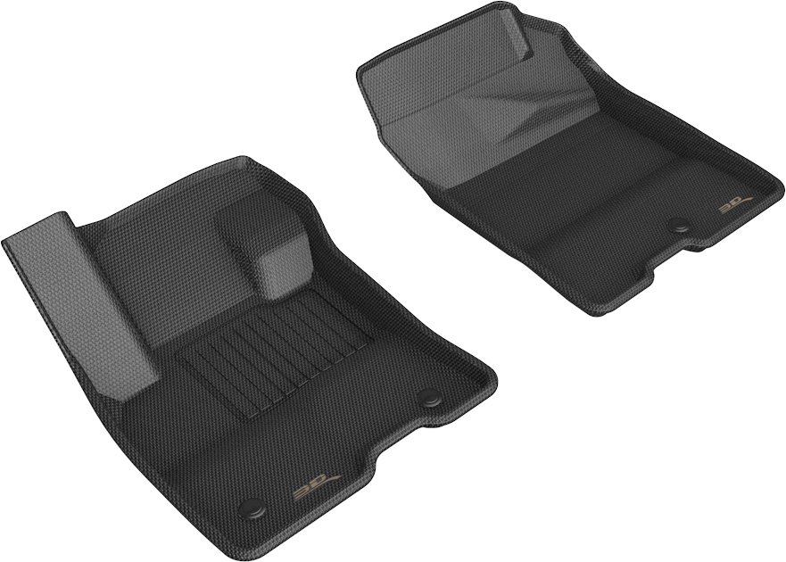 Custom Fit Kagu Floor Mat Fits for 2022-2023 Ford Maverick - Front Row - Black